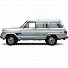 Vintage Style Side Stripes Vinyl Decal for Jeep Wagoneer 1963-1991_2