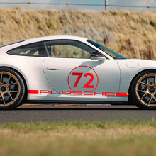 72 Racing Style Side Vinyl Decal for Porsche 911 GT3_3