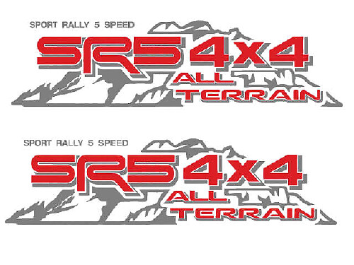 SR5 4x4 All Terrain Mountain Side Vinyl Decal Set