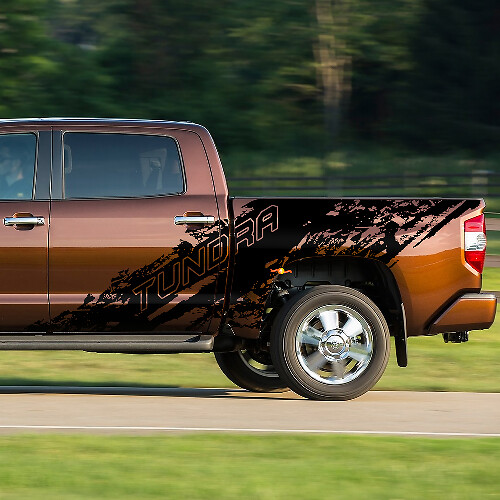 Mud Splash Style Side Vinyl Decal for Toyota Tundra _1