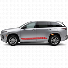 Topographic Style Stripes Side Vinyl Decal for Jeep Wagoneer S 2024+_3