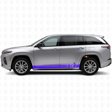 Mountains Wide Stripes Side Vinyl Decal for Jeep Wagoneer S 2024+_2