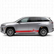 Mountains Style Stripes Side Vinyl Decal for Jeep Wagoneer S 2024+_3