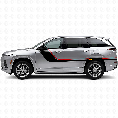 Twin Stripes Side Vinyl Decal for Jeep Wagoneer S 2024+_1
