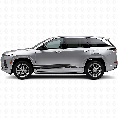 Curved Stripes Side Vinyl Decal Kit for Jeep Wagoneer S 2024+