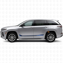 Racing Style Side Stripes Vinyl Decal for Jeep Wagoneer S 2024+_2