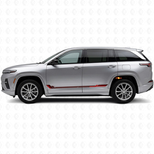 Racing Style Side Stripes Vinyl Decal for Jeep Wagoneer S 2024+_3