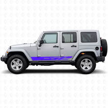Decorated Side Stripes Vinyl Decal for Jeep Wrangler JK 2007-2018_2