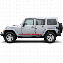 Intertwined Stripes Side Vinyl Decal for Jeep Wrangler JK 2007-2018_3