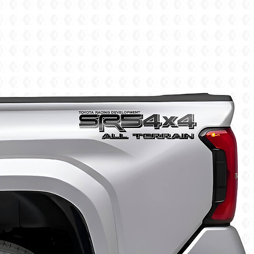 SR5 4x4 All Terrain Bed Side Vinyl Decal Set for Toyota Trucks
