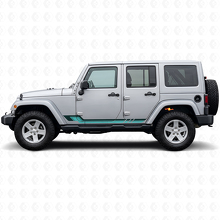 Vintage Style Side Stripes Vinyl Decal for Jeep Wrangler JK 2007-2018_2