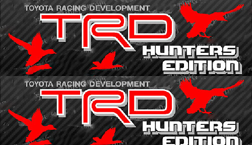 TRD Hunters Edition Side Vinyl Decals for Toyota FJ Cruiser