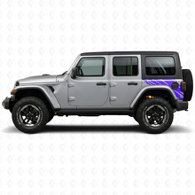 Mud Splash Graphic Rear Side Vinyl Decal for Jeep Wrangler JL 2018+_2