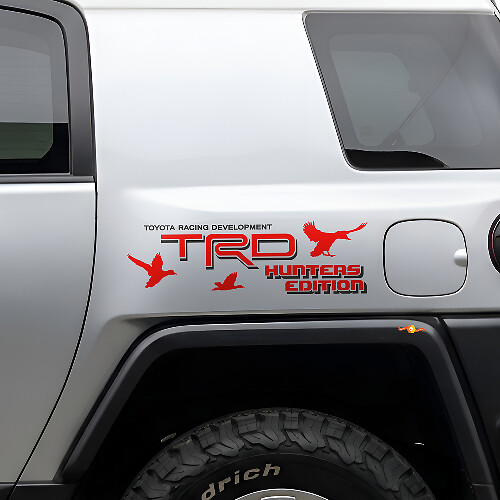 TRD Hunters Edition Side Vinyl Decal Set for Toyota FJ Cruiser
