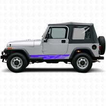 Decorated Side Stripes Vinyl Decal for Jeep Wrangler YJ 1987-1995_2