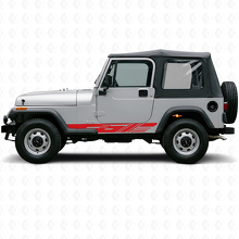 Decorated Side Stripes Vinyl Decal for Jeep Wrangler YJ 1987-1995_3