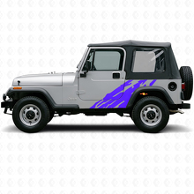 Mud Splash Graphic Side Vinyl Decal for Jeep Wrangler YJ 1987-1995_2