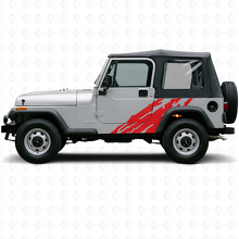 Mud Splash Graphic Side Vinyl Decal for Jeep Wrangler YJ 1987-1995_3
