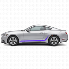 Decorated Stripes Side Vinyl Decal for Musclecar Mustang_2