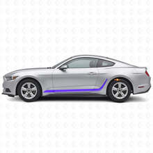 Custom Decorated Stripes Side Vinyl Decal for Musclecar Mustang_2