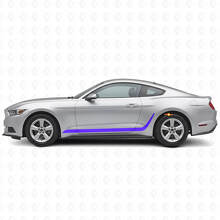 Decorated Stripes Side Vinyl Decal Kit for Musclecar Mustang_2