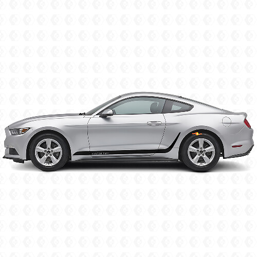 Custom Decorated Stripes Side Vinyl Decal Kit for Musclecar Mustang_1