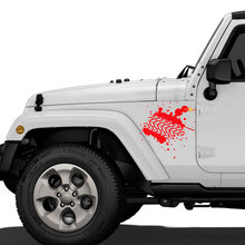 Mud Tire Tracks quarter panel Vinyl Decal Sticker for Jeep Wrangler Rubicon Renegade_3