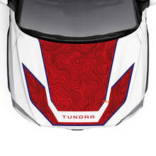 Topographic Map Full Kit Vinyl Decal for Toyota Tundra Hybrid 2023_4