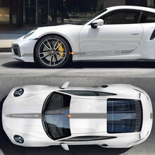 Porsche Style Stripes Full Kit Vinyl Decal For Porsche 911 Turbo S3_3