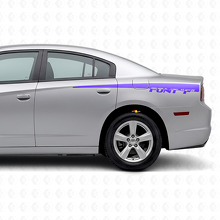 Custom Stripes Rear Side Vinyl Decal for Dodge Charger 2011-2014_2