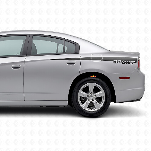 Sport Style Side Stripes Vinyl Decal for Dodge Charger 2011-2014_1