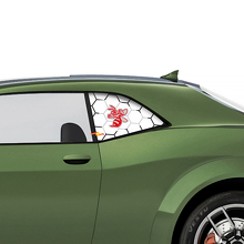 Angry Hornet Side Window Vinyl Decals For Dodge Challenger _2