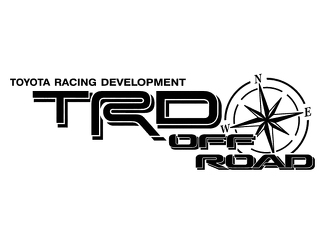 2 TOYOTA TRD OFF ROAD COMPASS ALL TERRAIN DECAL Mountain  TRD racing development side vinyl decal sticker 3