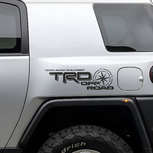 TRD Off Road Compass Side Vinyl Sticker for Toyota FJ Cruiser
