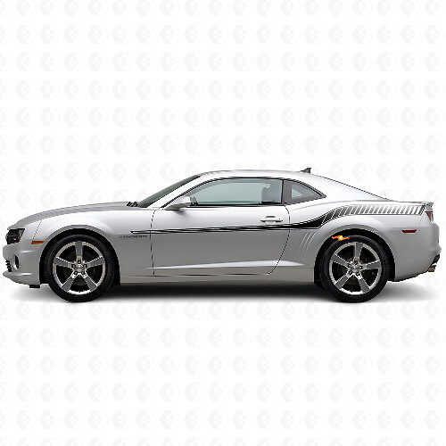 Racing Style Side Stripes Vinyl Decal Kit For Chevrolet Camaro 2010-2013_1