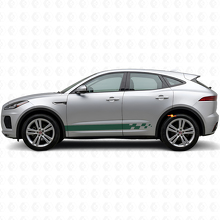 Checkered Side Stripes Vinyl Decal Kit For Jaguar E-Pace 2017-2022_3