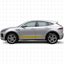 Checkered Side Stripes Vinyl Decal Kit For Jaguar E-Pace 2017-2022_4