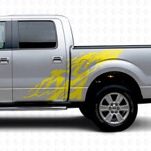 4x4 Mud Splash Side Vinyl Decal Kit For Musclecar Truck 2009-2012_6