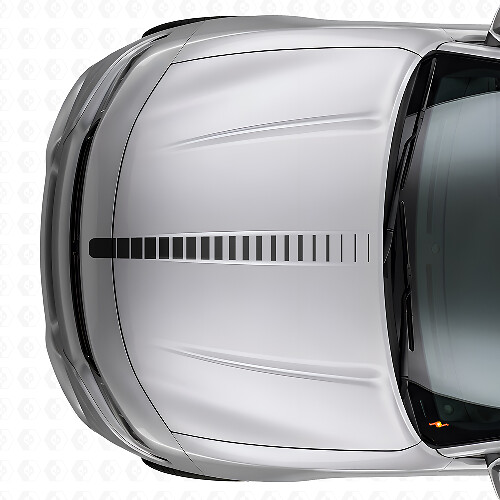 Thin Strobe Hood Stripe Vinyl Decal for Dodge Charger