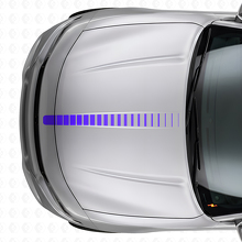 Thin Strobe Hood Stripe Vinyl Decal for Dodge Charger_2
