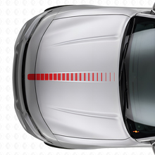 Thin Strobe Hood Stripe Vinyl Decal for Dodge Charger_4