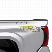 TRD Off Road Duck Hunter Bed Side Vinyl Decals Set for Toyota Trucks_7