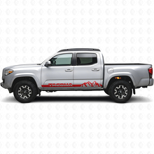 Mountain Style Rocker Panel Stripes Vinyl Decal For Toyota Tacoma 2016-2023_4