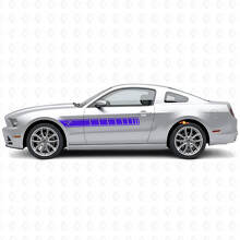 Horse Logo Side Stripes Vinyl Decal Kit for Musclecar Musclecarmodel 2010-2014_2