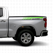 Silverado RST Rear Side Stripes Vinyl Decal Kit For Chevrolet Silverado 2019-2023_3