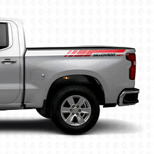Silverado RST Rear Side Stripes Vinyl Decal Kit For Chevrolet Silverado 2019-2023_5