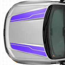 Twin Hood Stripes Vinyl Decal Kit For Musclecar Maverick 2022-26_2