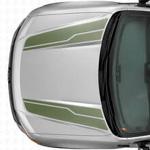 Twin Hood Stripes Vinyl Decal Kit For Musclecar Maverick 2022-26_3
