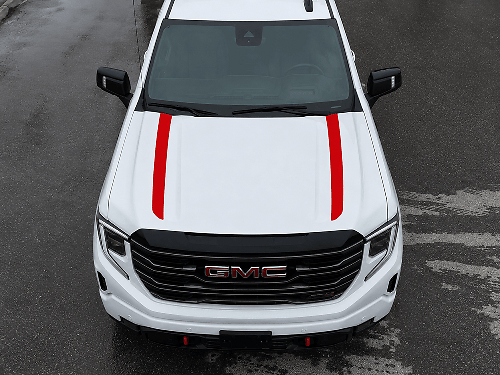 Hood Stripe Vinyl Decals Pair for GMC Sierra 1500 AT4X
