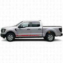 Custom Checkered Side Stripes Vinyl Decals Kit for Musclecar truck 2021-26_4